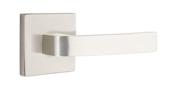 Emtek Breslin Lever with Square Rosette in Satin Nickel