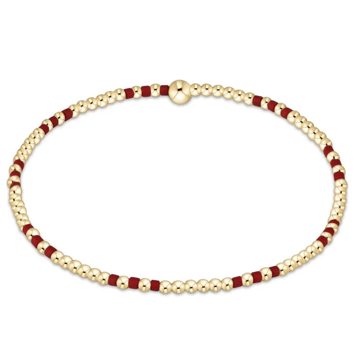 enewton Gameday Hope Joy 2mm Bracelet -Crimson