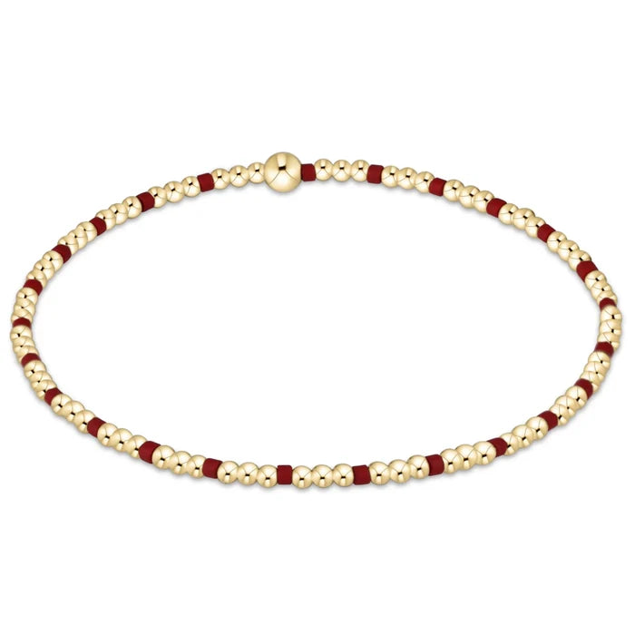 enewton Gameday Hope Sincerity 2mm Bracelet -Crimson