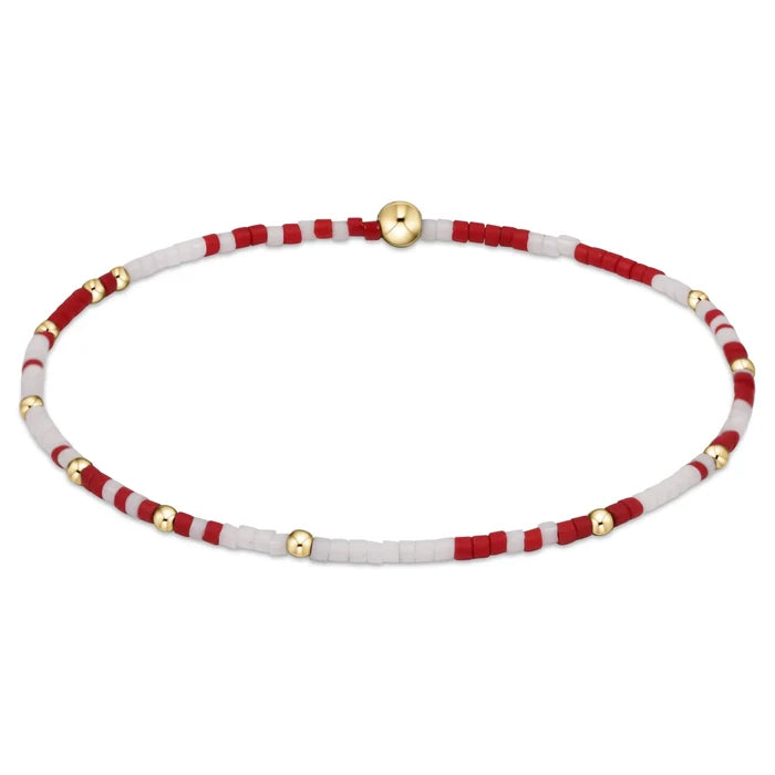 enewton Gameday Hope Unwritten Bracelet -Crimson/White