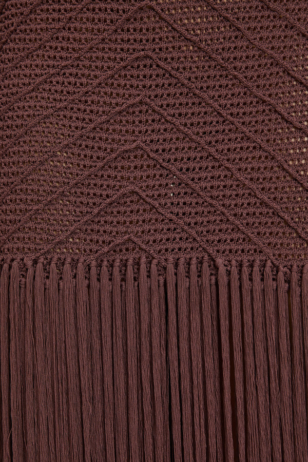 Erin Knitted Top - Mahogany