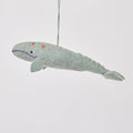 Fair Trade Wool Felt Grey Whale Ornament