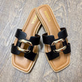 Feng Black Buckle Sandals - Lyla's: Clothing & Gifts - Online and Rockwall Texas Boutique