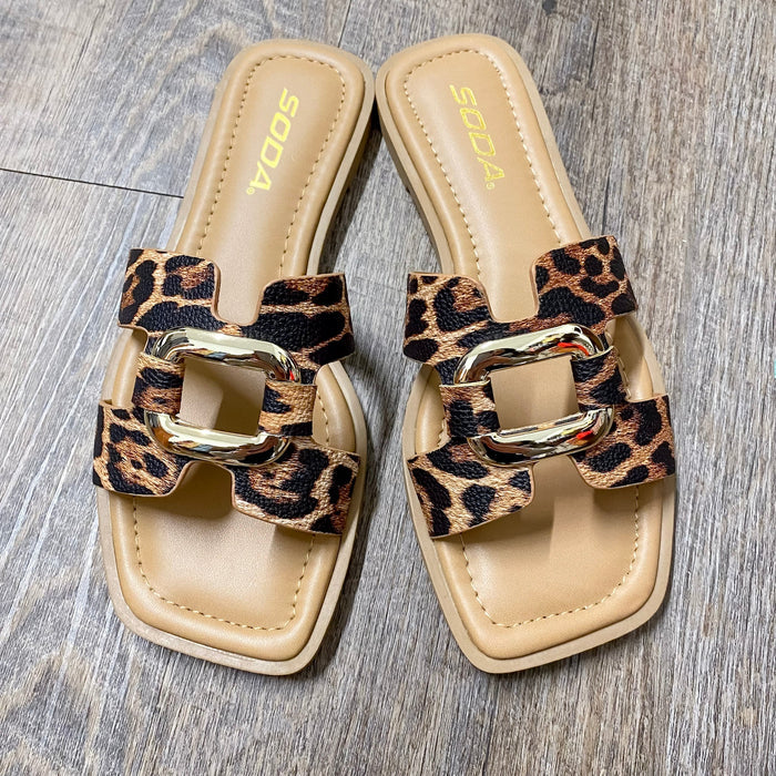Feng Leopard Buckle Sandals - Lyla's: Clothing & Gifts - Online and Rockwall Texas Boutique