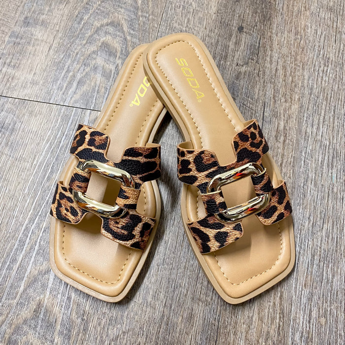 Feng Leopard Buckle Sandals - Lyla's: Clothing & Gifts - Online and Rockwall Texas Boutique