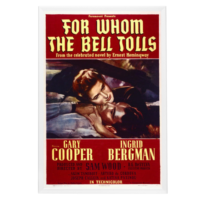 "For Whom the Bell Tolls" (1943) Framed Movie Poster