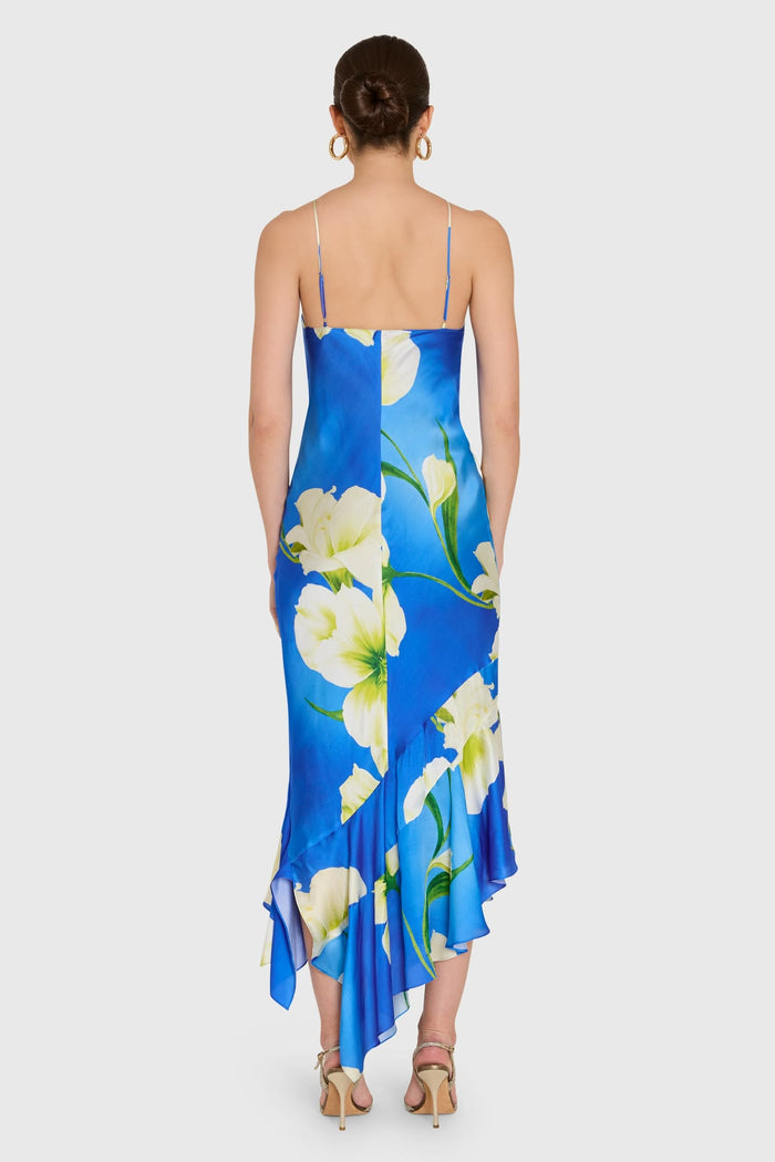 Gabriella Midi Dress -Mallorca Print