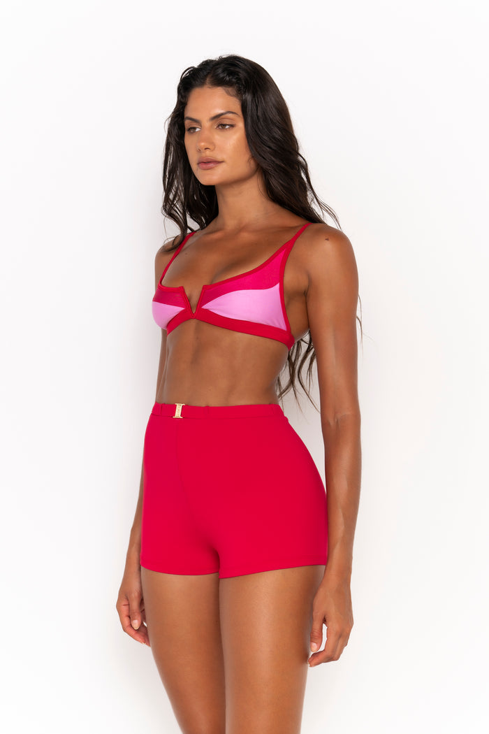 Gia Shorts - Strawberry Rib
