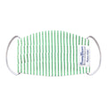 Green Candy Stripe Face Mask