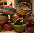 Handwoven African Bolga Basket, Large