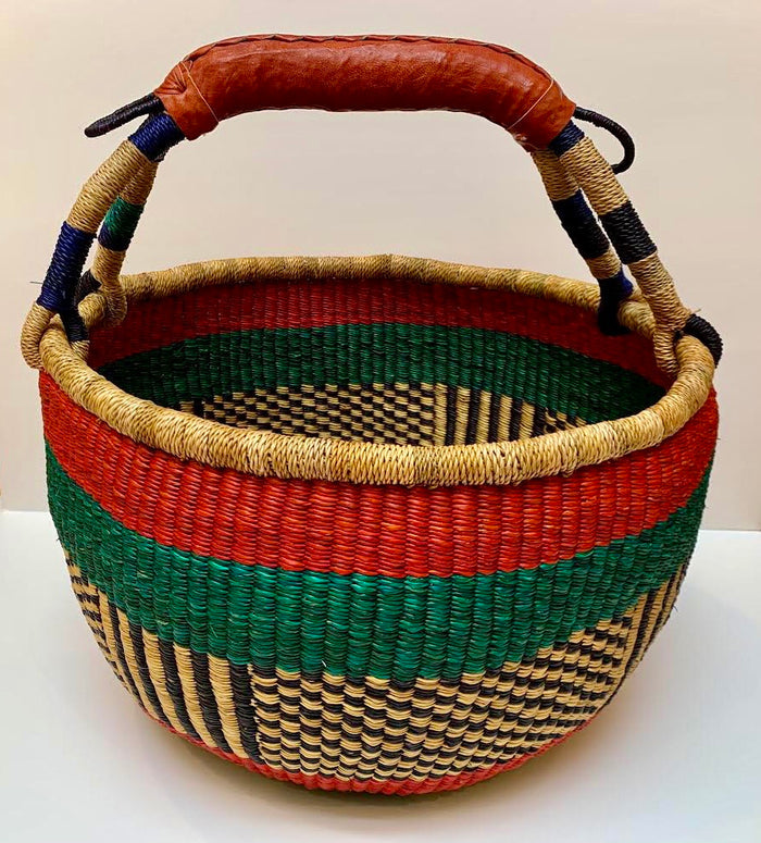 Handwoven African Bolga Basket, Large
