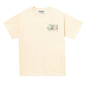Ivory short sleeve tee printed with map to Harry's on the front chest.
