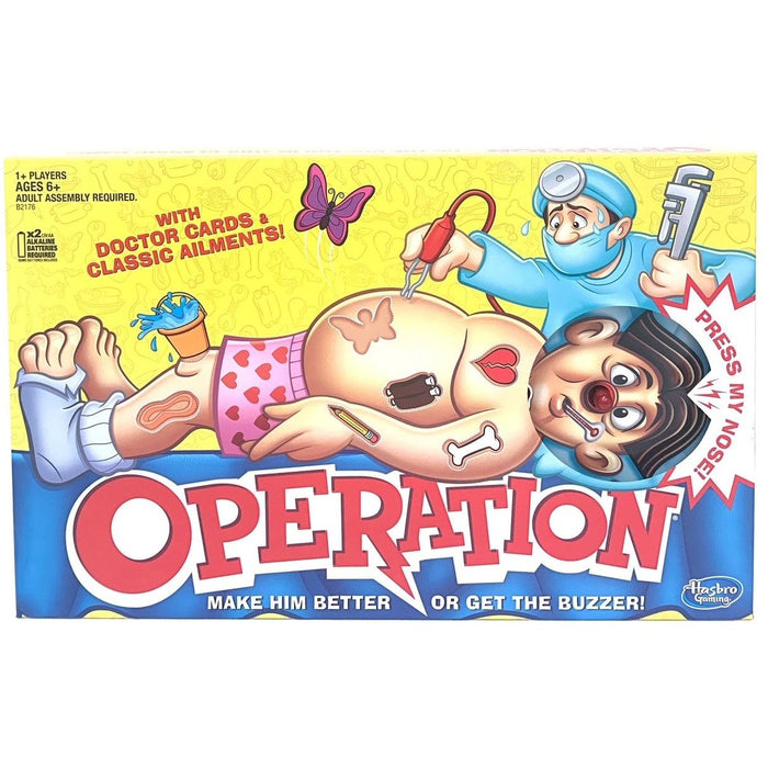 Hasbro B21760790 Operation Game Age 6 And Up, Multi-Colored