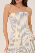 Amanda Uprichard Oxford Stripe Hathaway Set available stock | Sunset Park Resort