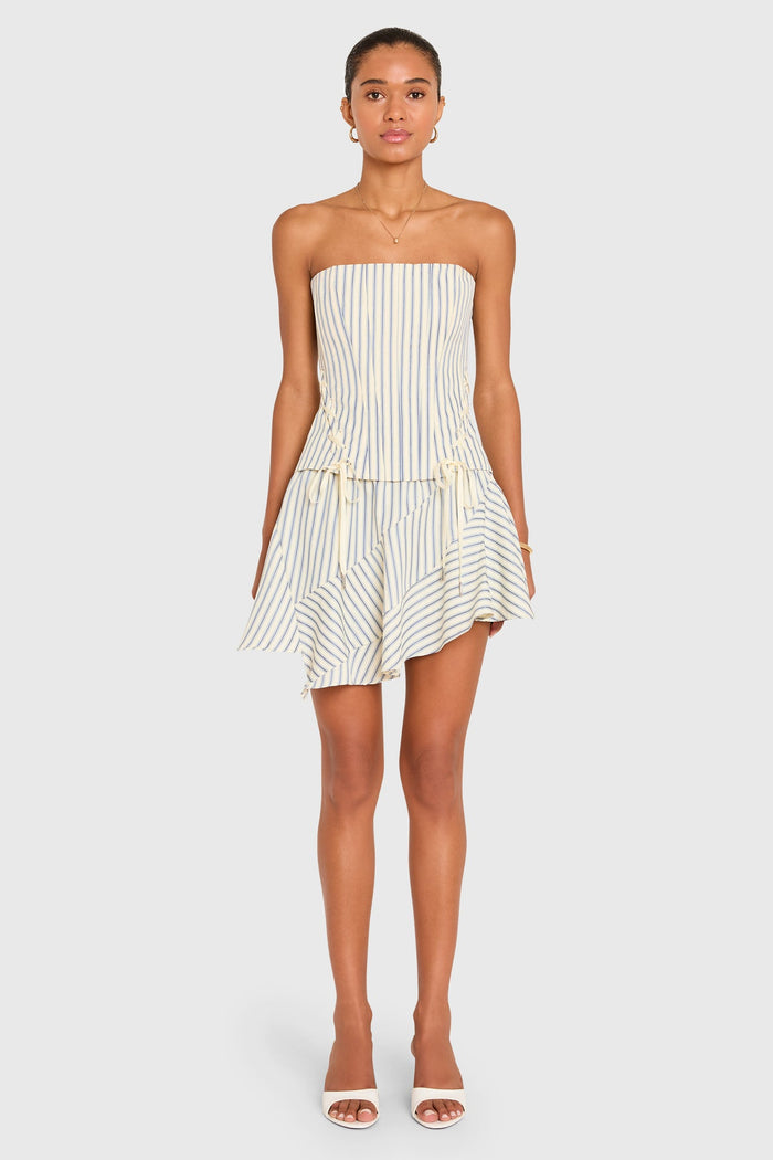 Amanda Uprichard Oxford Stripe Hathaway Set in stock | Sunset Park Resort