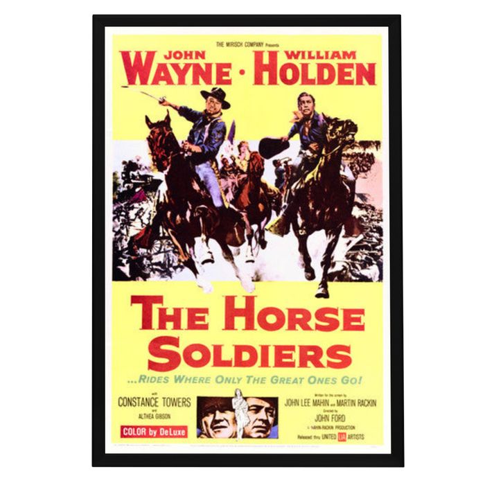 "Horse Soldiers" (1959) Framed Movie Poster