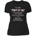 NL3900 Ladies' Boyfriend T-Shirt / Black / S