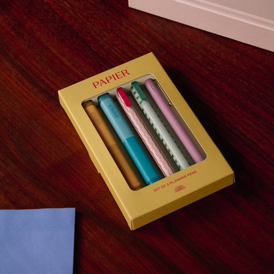 Papier Set of 5 Planner Pens