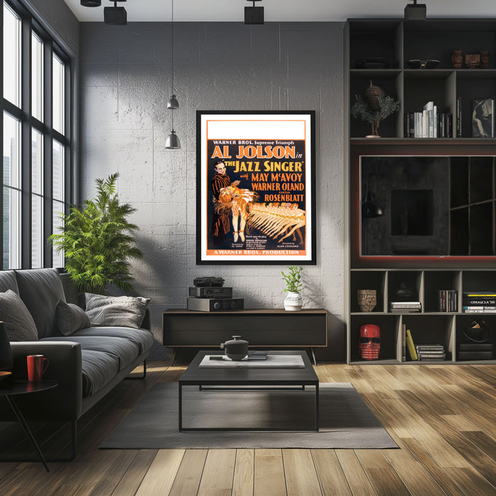 "Jazz Singer" (1927) Framed Movie Poster