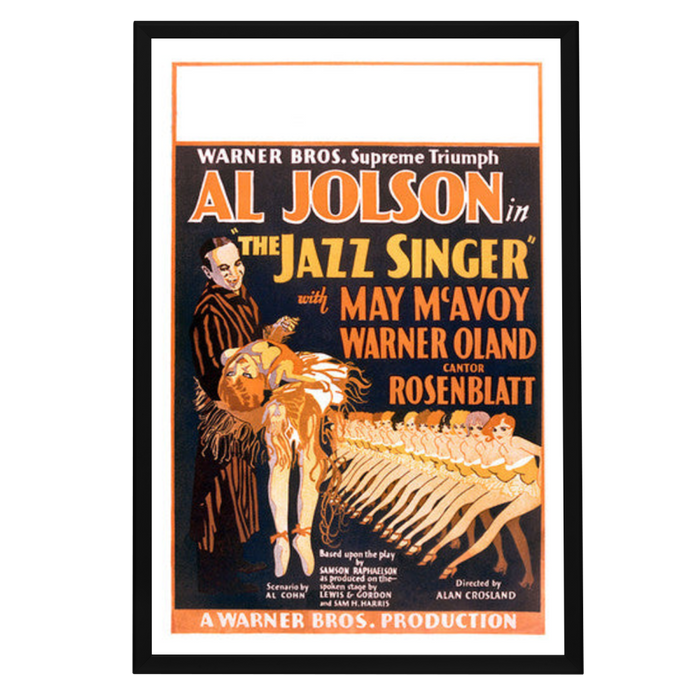 "Jazz Singer" (1927) Framed Movie Poster
