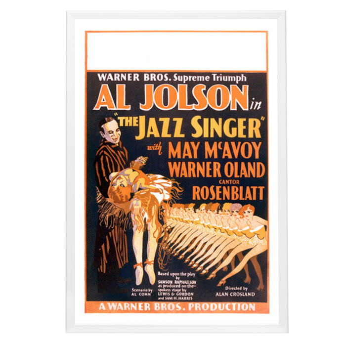"Jazz Singer" (1927) Framed Movie Poster
