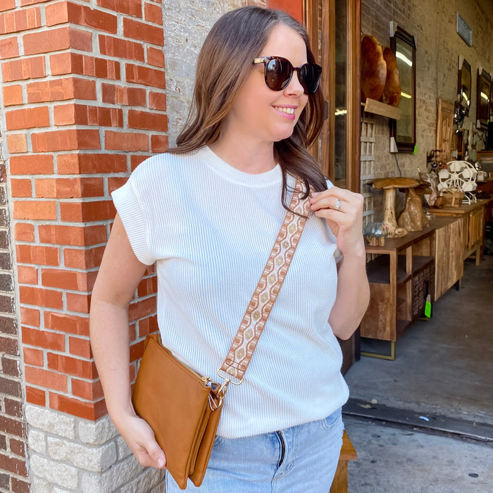 Jen & Co Izzy Crossbody Handbag - Camel - Lyla's: Clothing & Gifts - Online and Rockwall Texas Boutique