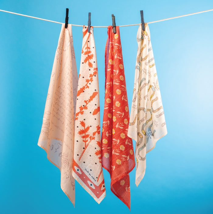 Jenni Earle Large Cotton Viole Bandanas