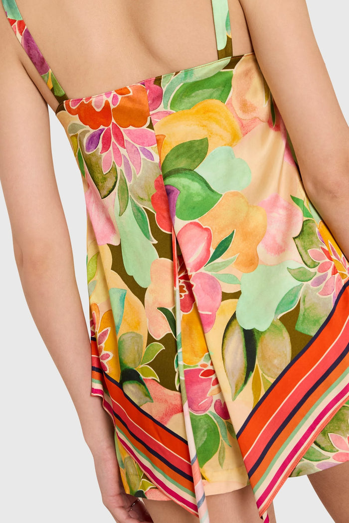 Keyshia Top - Dominica Scarf Print