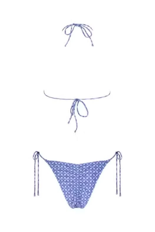 Khloe Bikini Bottom - Indigo Print