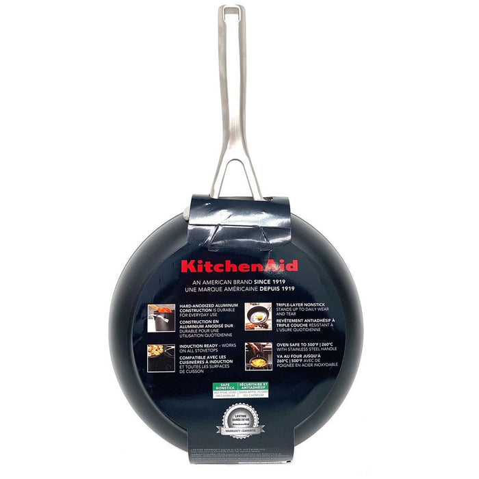 KitchenAid 8.25-Inch Hard Anodized Nonstick Fry Pan – Matte Black (Model 80121)