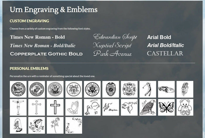 Large/Adult 225 Cubic Inch Windsor Elite Sapphire Cultured Granite Cremation Urn