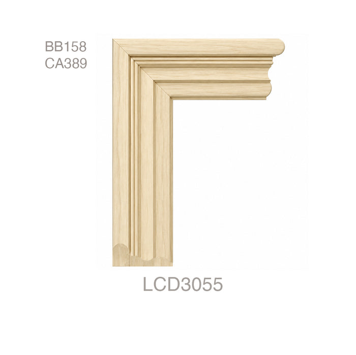 LCD - BB158, CA389, 5 7/8"h x 2 1/8"d LCD Casings White River Hardwoods Poplar