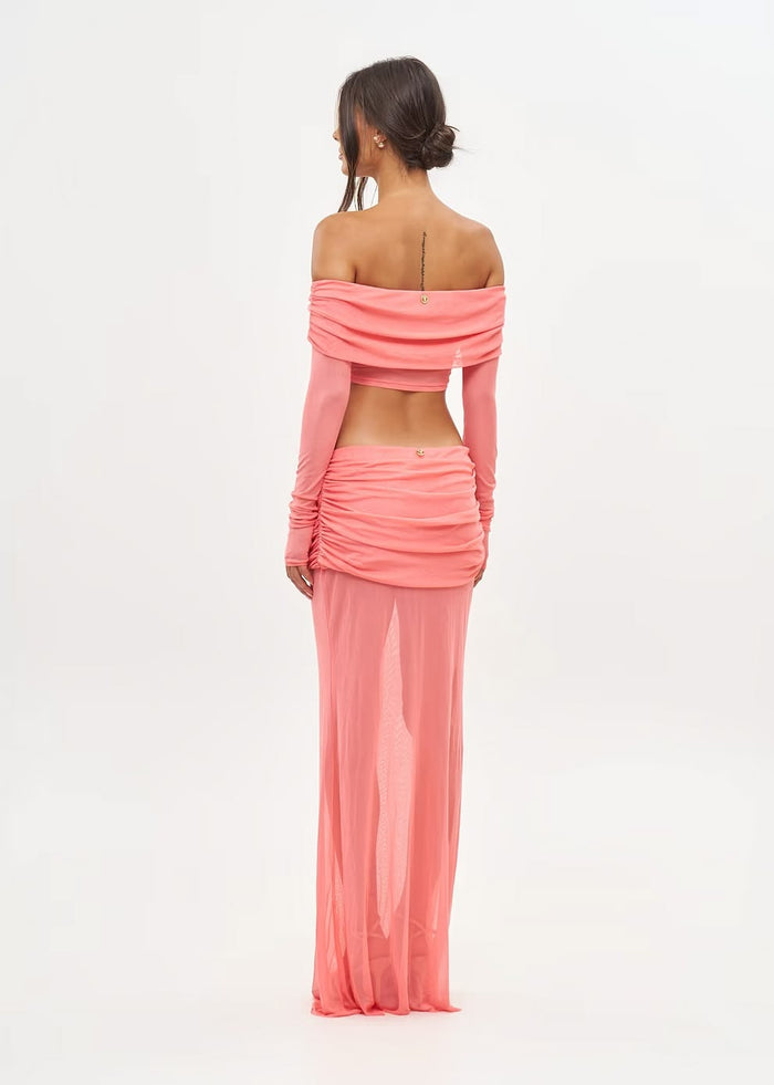 LENA SHIRT - PEACH PINK