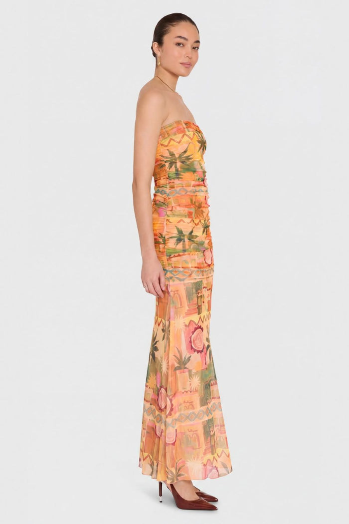 Leo Maxi Dress - Palm Springs Print