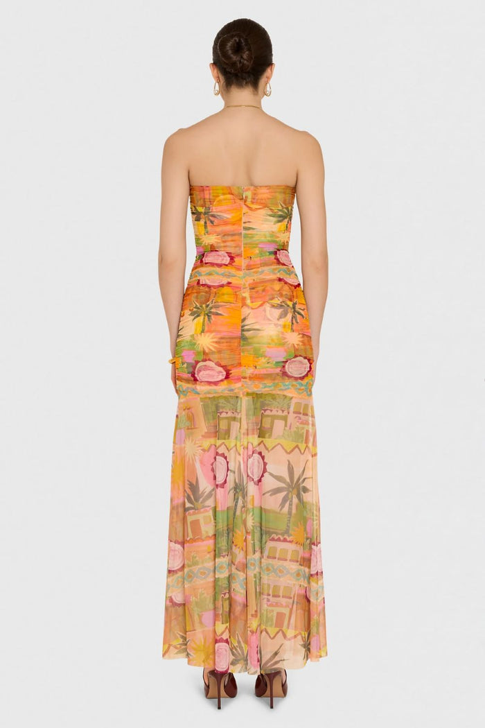 Leo Maxi Dress - Palm Springs Print