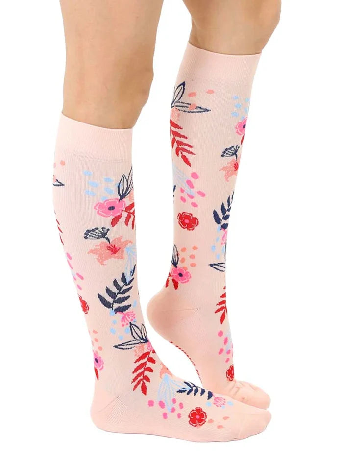 Living Royal Floral Compression Socks