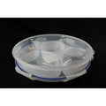 Lock & Lock HSM954C Easy Essentials Divided Snack Container, Clear