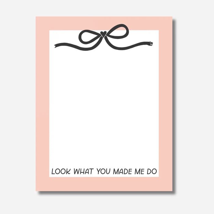 Look What You Made Me Do Notepad