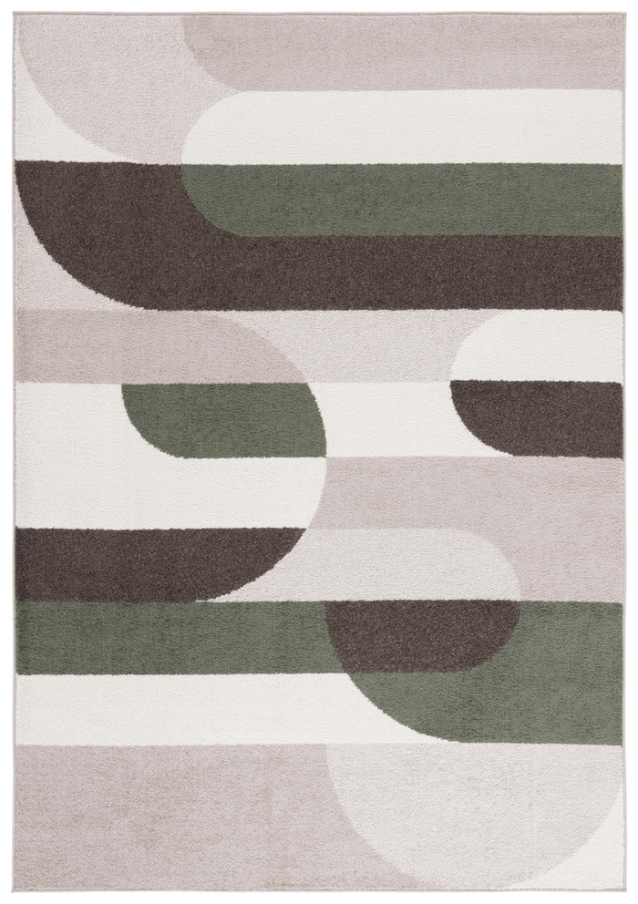 BEIGE / GREEN / RECTANGLE / 4' x 6'