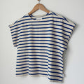 Blue Stripe on Cream / XS/S