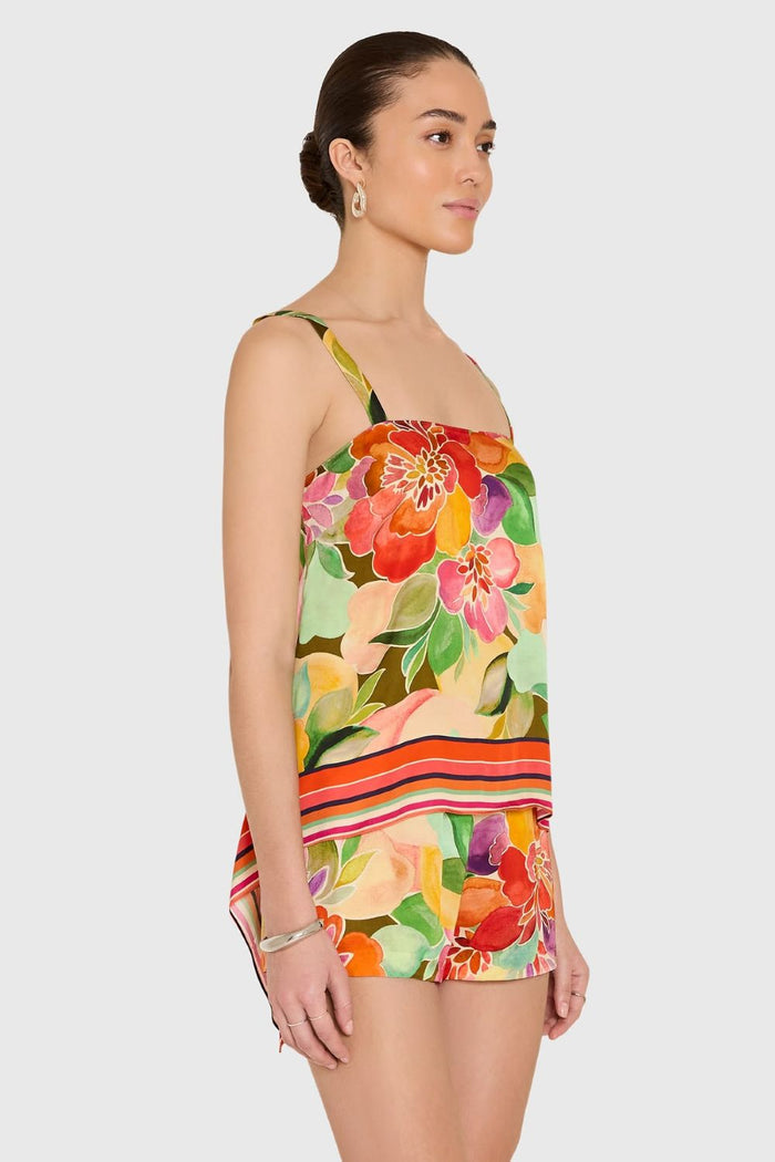 Mariko Shorts - Dominica Scarf Print