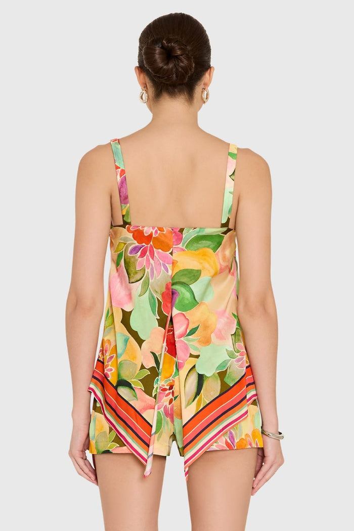 Mariko Shorts - Dominica Scarf Print