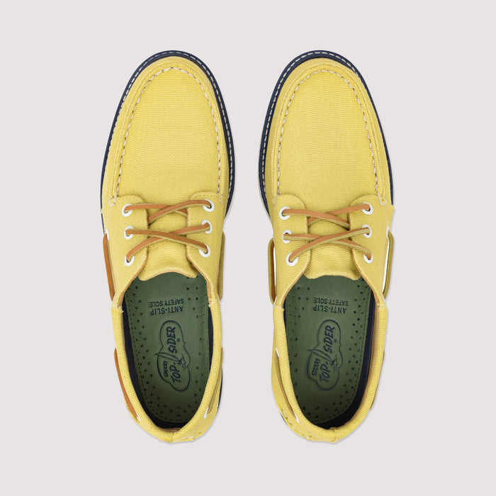 Men's Authentic Original 3-Eye Canvas Boat Shoe Yellow