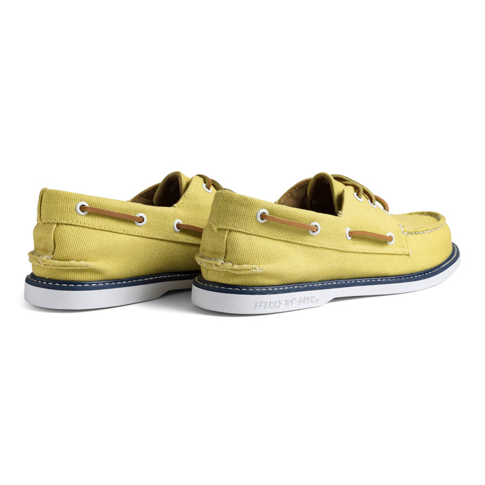 Men's Authentic Original 3-Eye Canvas Boat Shoe Yellow