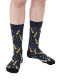 Men's Bamboo Crew Socks -Beer