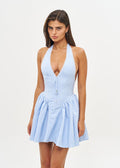 Micaela Dress - Light Blue Gingham
