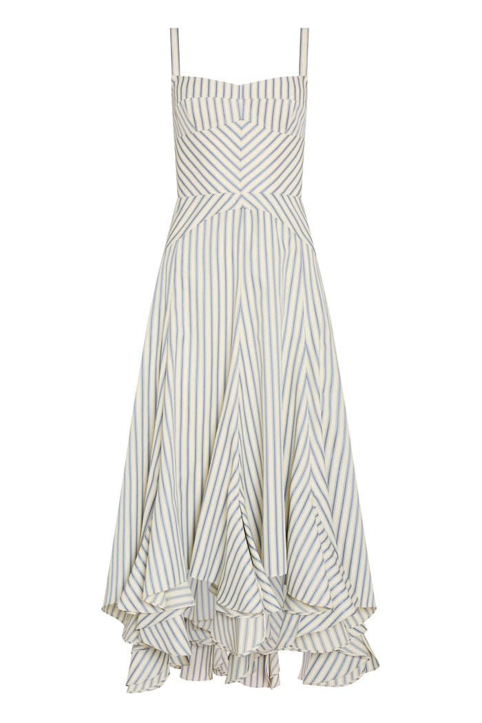 Monterey Dress - Oxford Blue Stripe