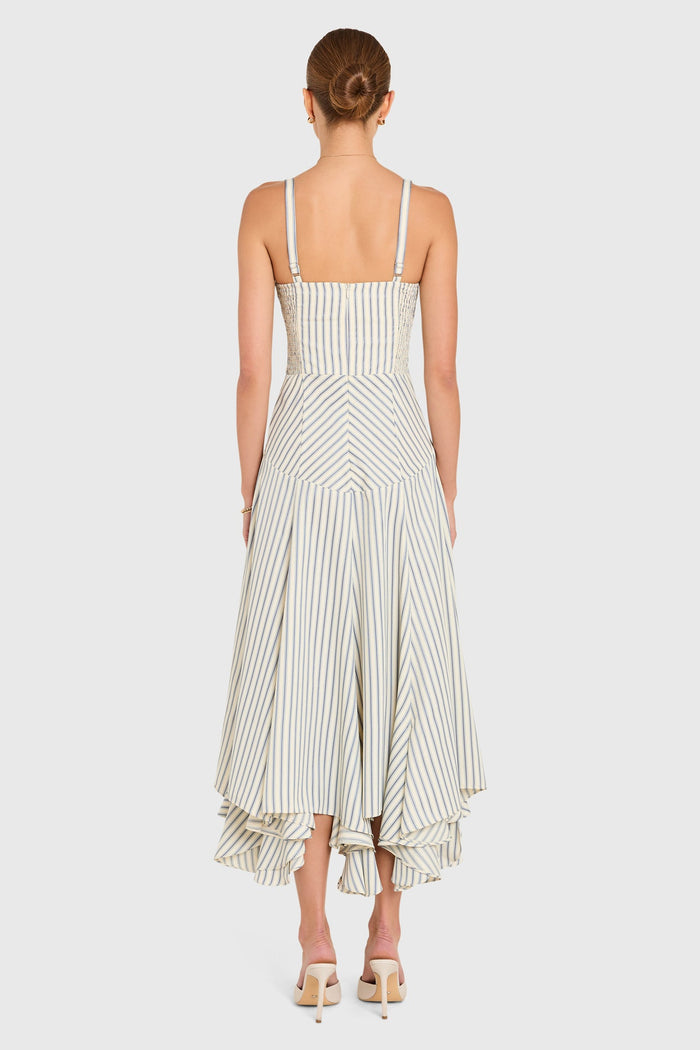 Monterey Dress - Oxford Blue Stripe