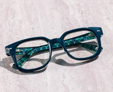 Peepers Glossary -Navy/Plaid