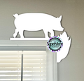 Pig with corn - Door Sitter - Sublimation Blank